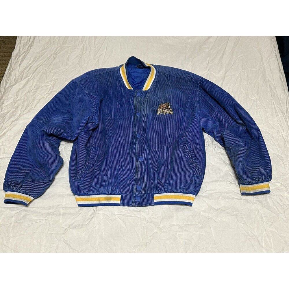 Vintage UCLA Bruins Corduroy Blue Spotlight Letterman Jacket
